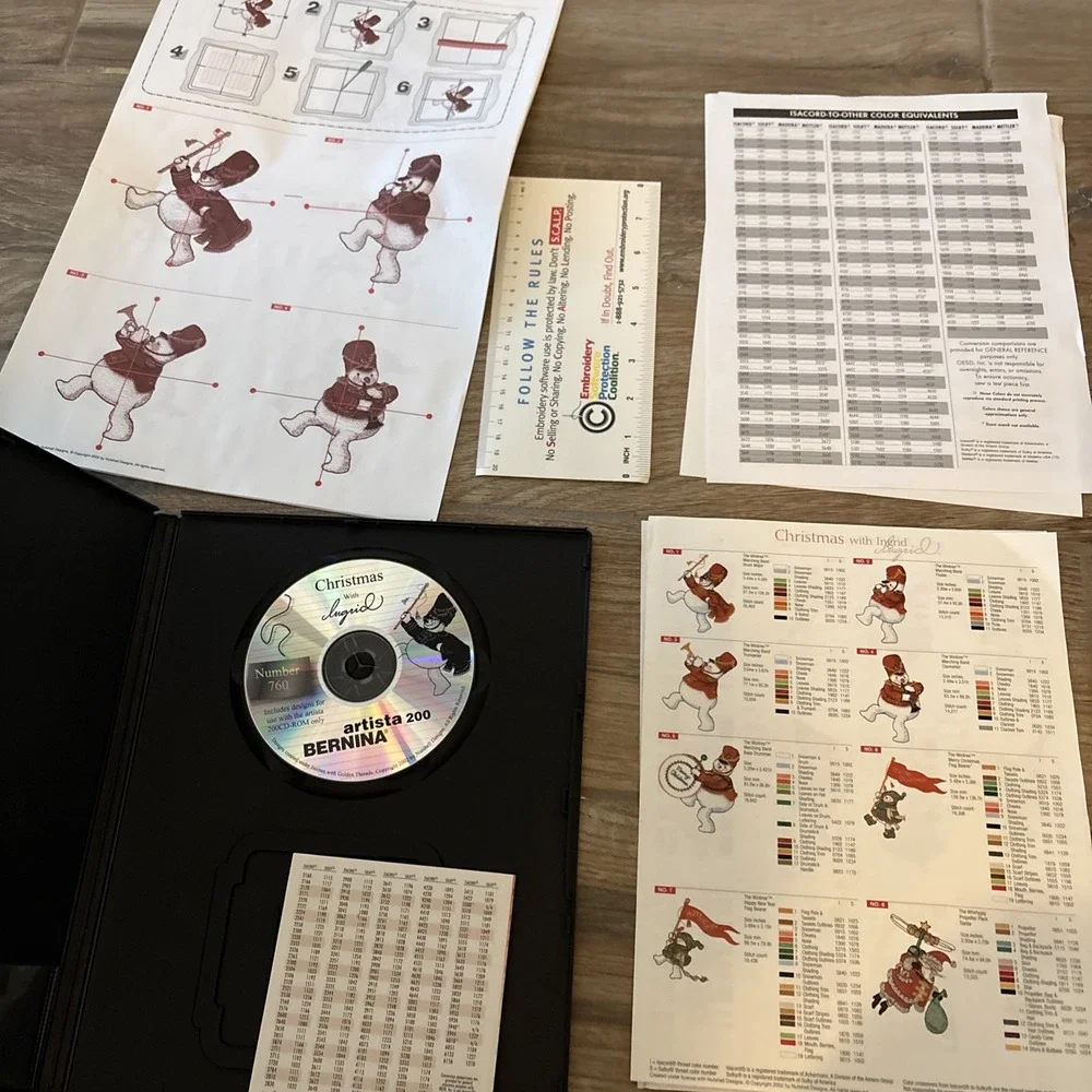 Studio BERNINA Embroidery Designs Christmas With Ingrid CD‎ Version